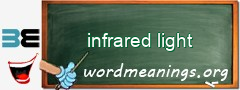WordMeaning blackboard for infrared light
